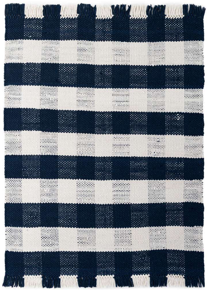 6' x 6' Easy-Clean Eco Plaid Washable Indoor / Outdoor Square Rug