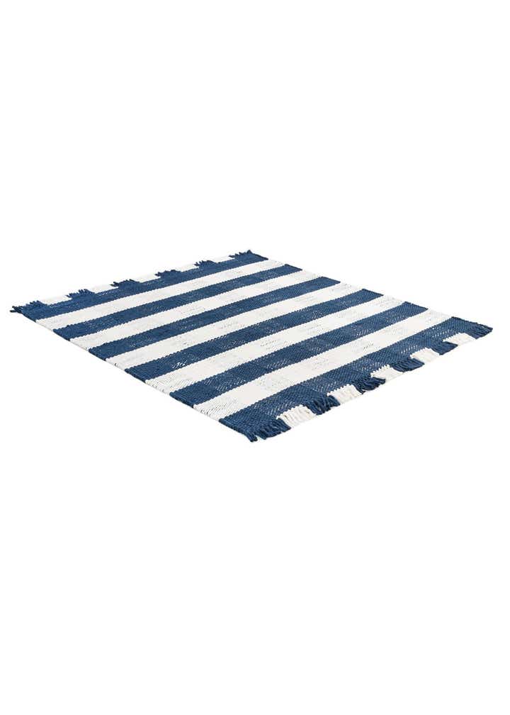 6' x 6' Easy-Clean Eco Plaid Washable Indoor / Outdoor Square Rug