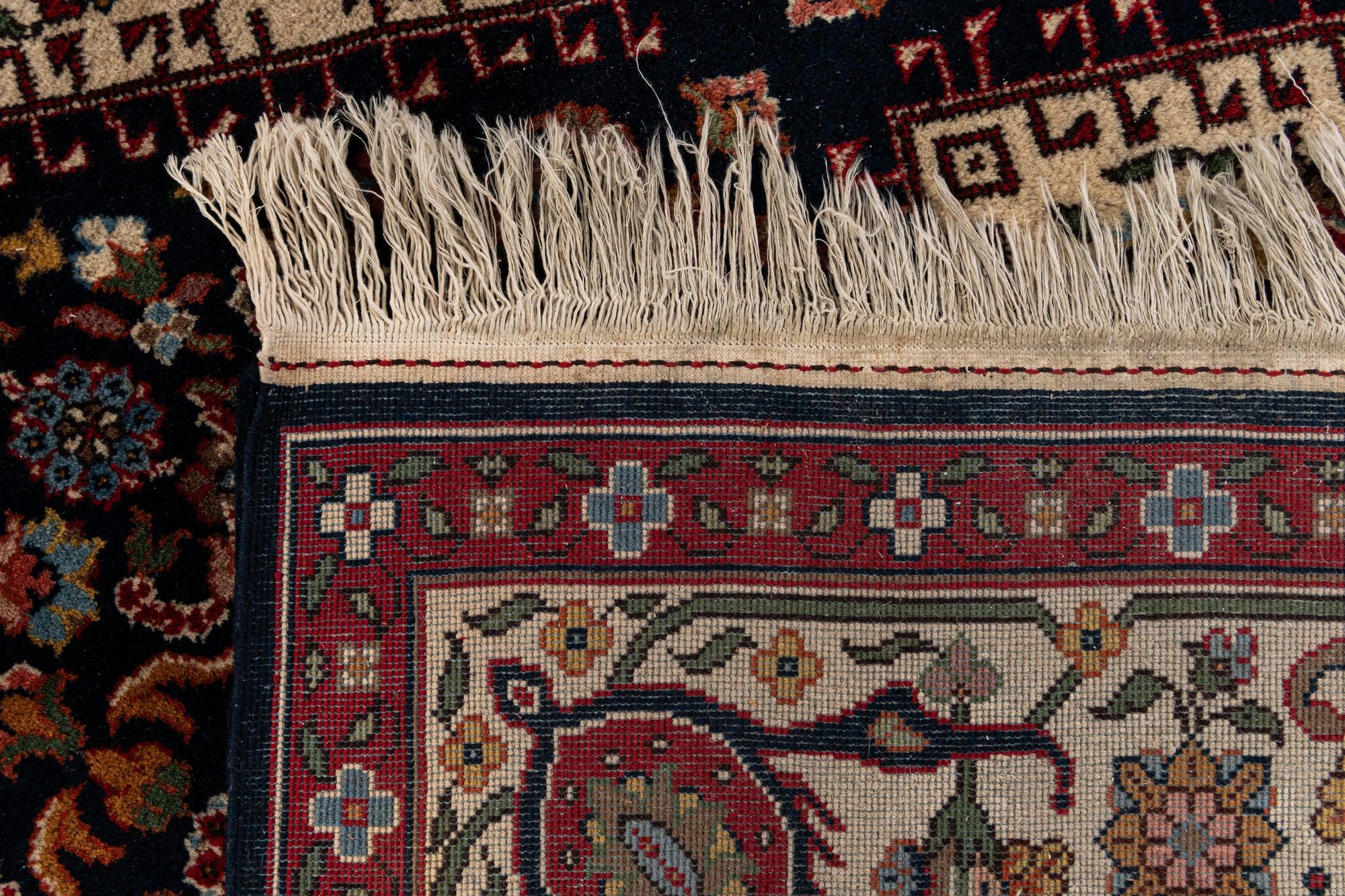7' 5 x 8' 8 Hand Knotted Farahan Oriental Wool Square Rug