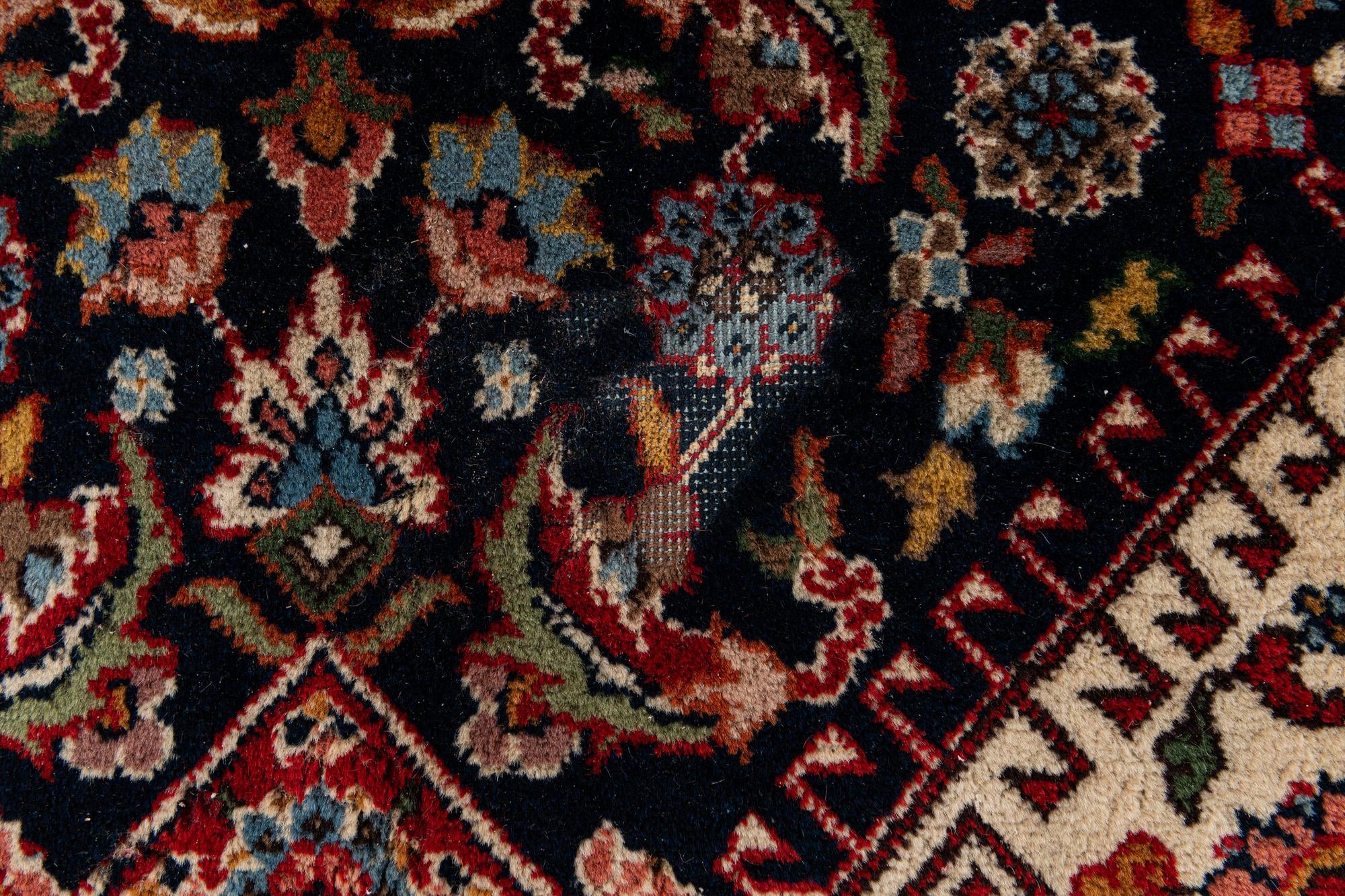 7' 5 x 8' 8 Hand Knotted Farahan Oriental Wool Square Rug