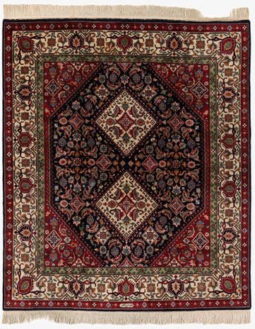 7' 5 x 8' 8 Hand Knotted Farahan Oriental Wool Square Rug