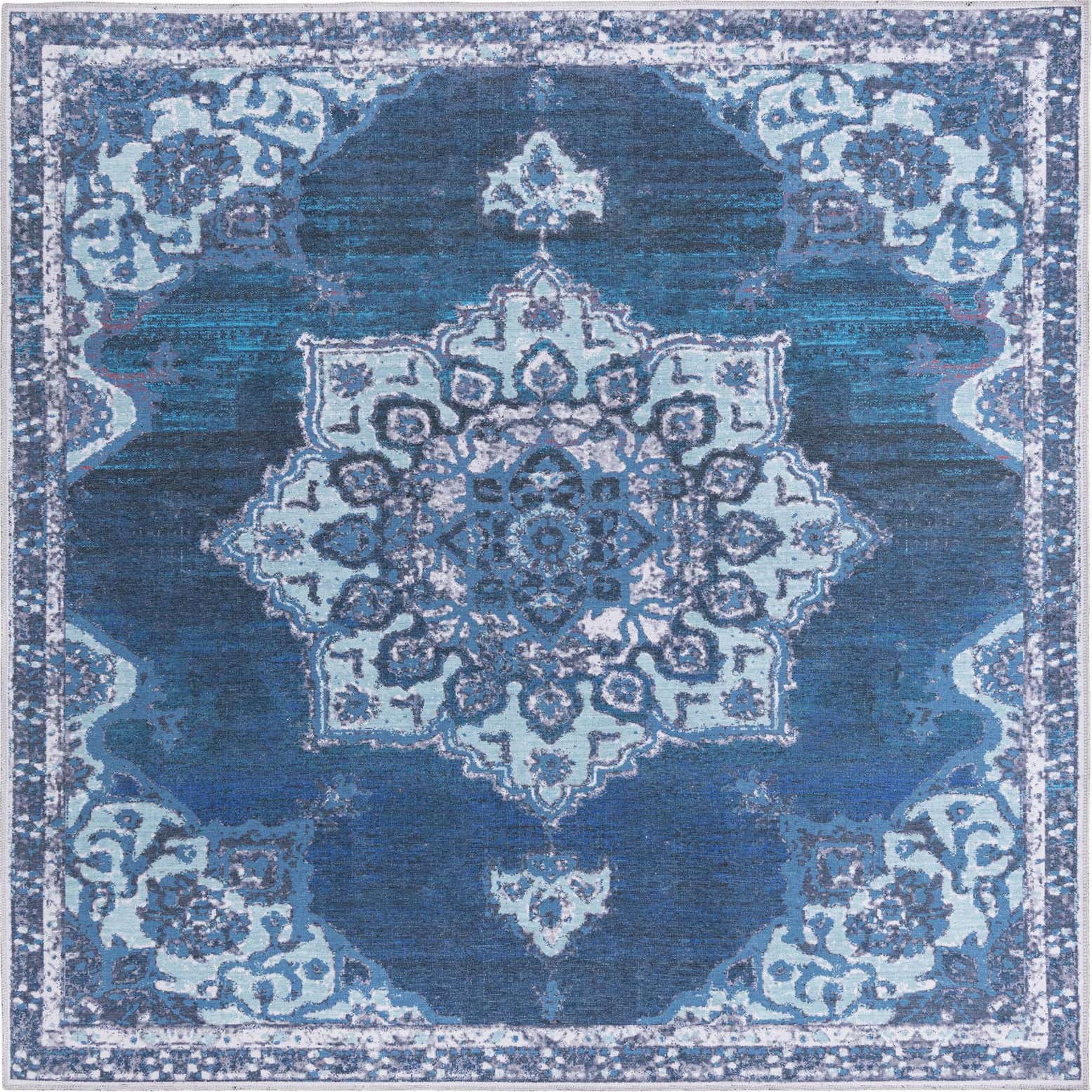 7' 10 x 7' 10 Washable Francesca Square Rug