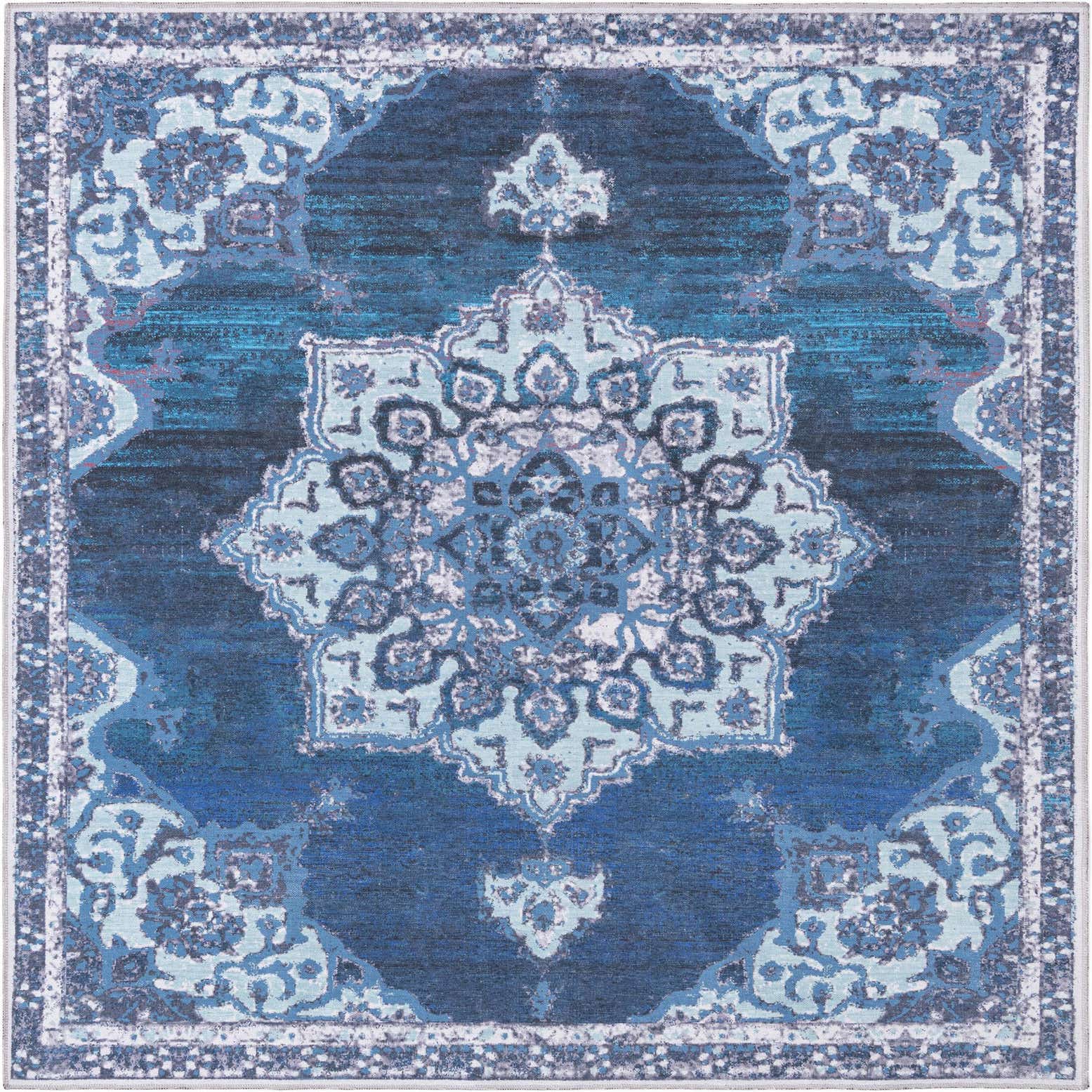 7' 3 x 7' 3 Washable Francesca Square Rug