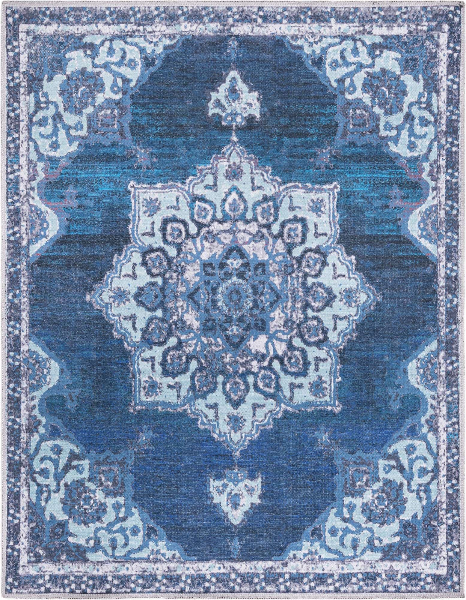 5' 3 x 5' 3 Washable Francesca Square Rug