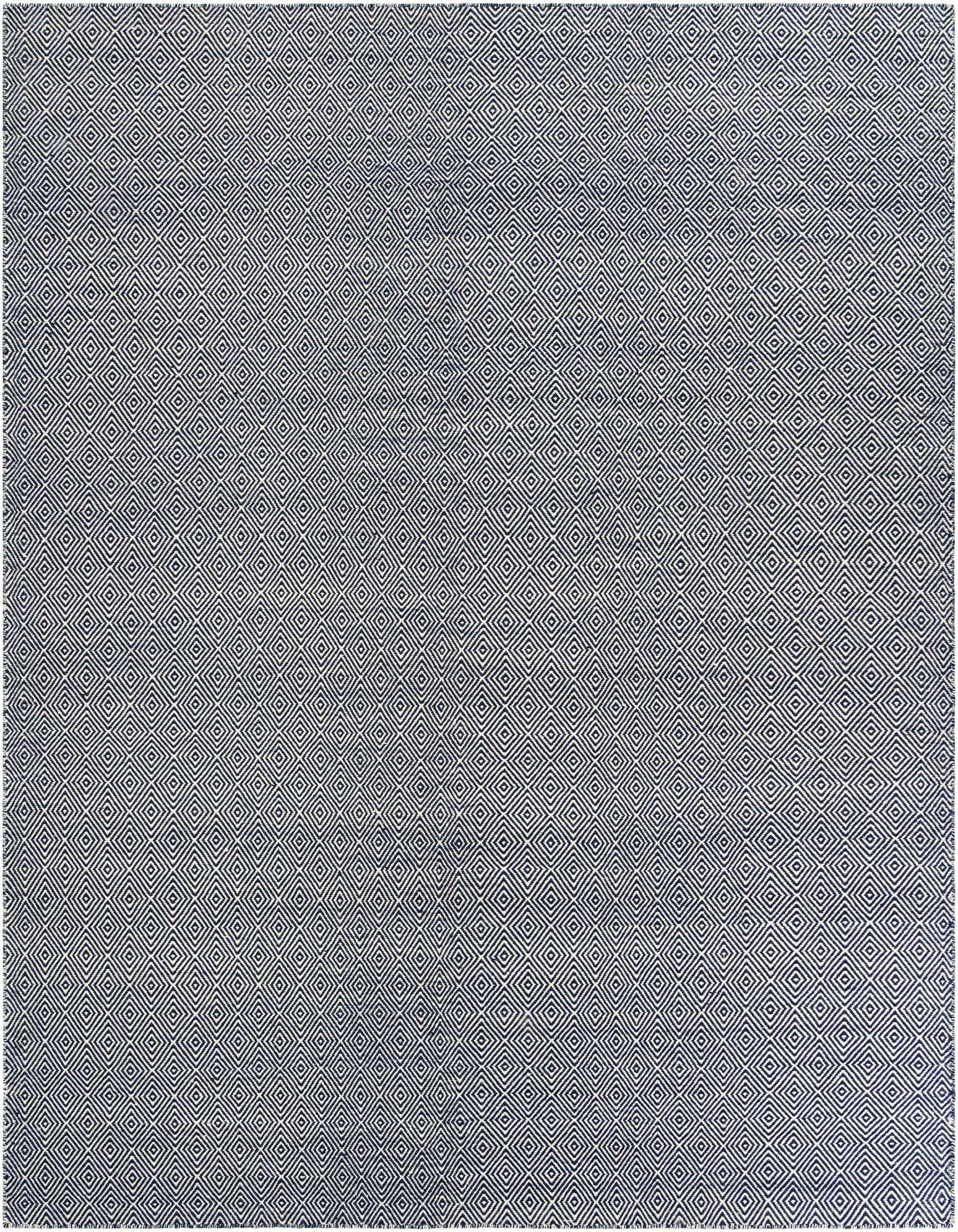 10' x 10' Hand Woven Geo Trellis Flatweave Square Rug