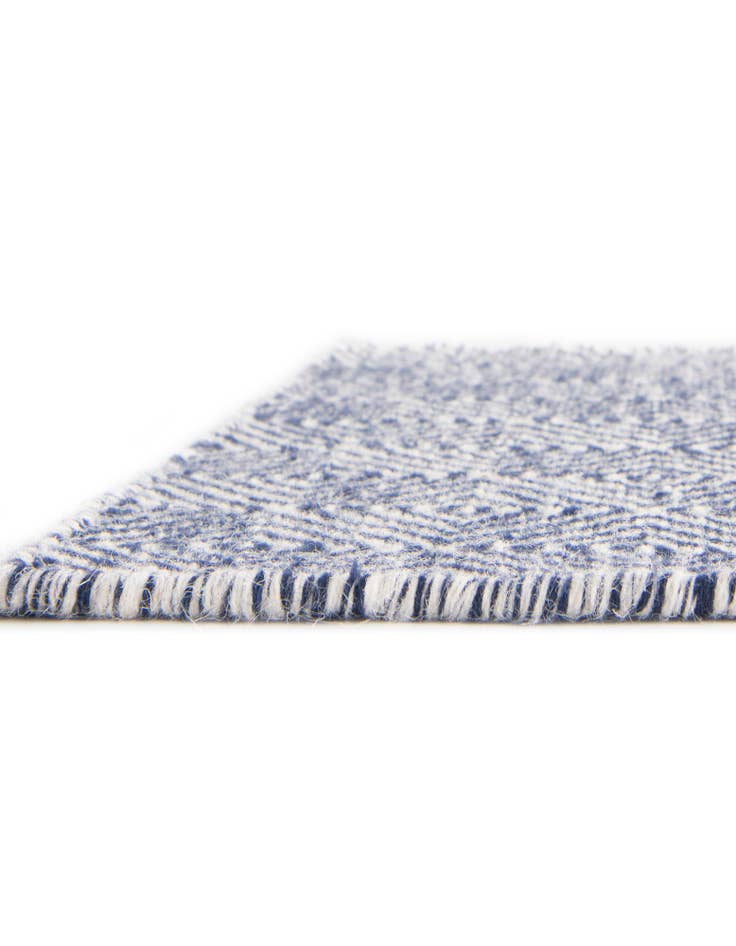 Detail image of 10' x 10' Hand Woven Geo Trellis Flatweave Square Rug