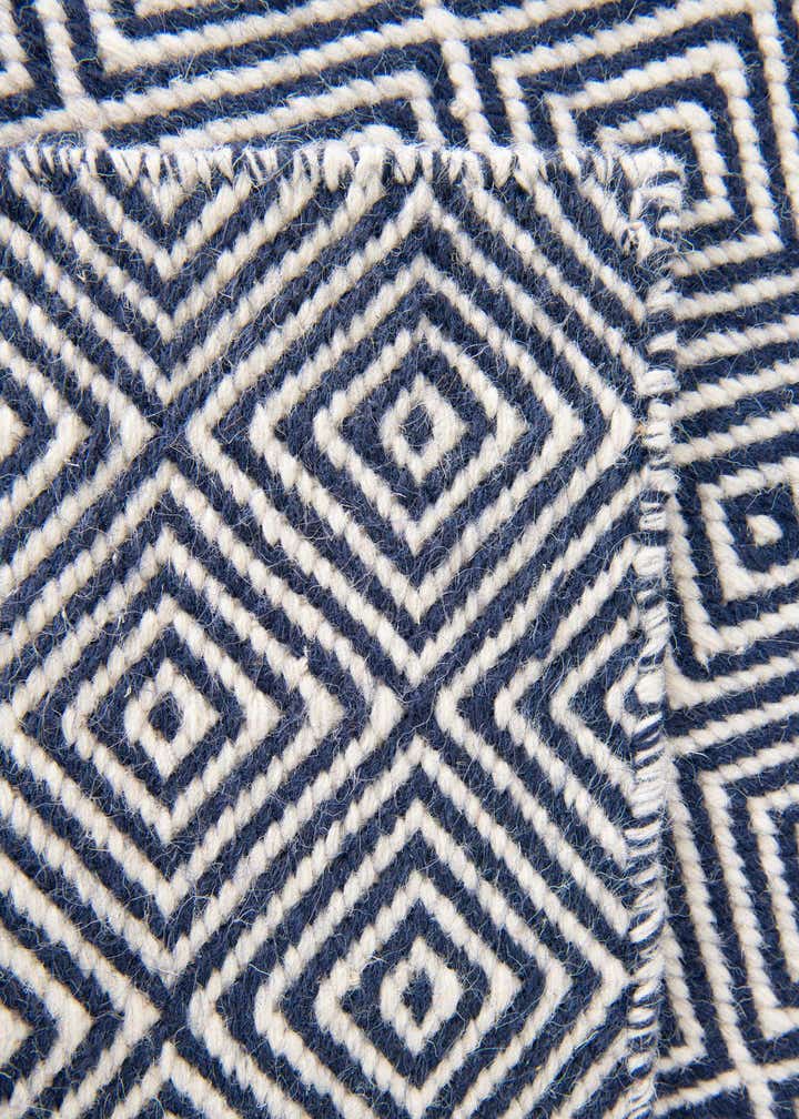 10' x 10' Hand Woven Geo Trellis Flatweave Square Rug