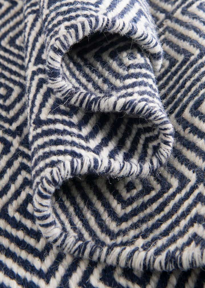 10' x 10' Hand Woven Geo Trellis Flatweave Square Rug