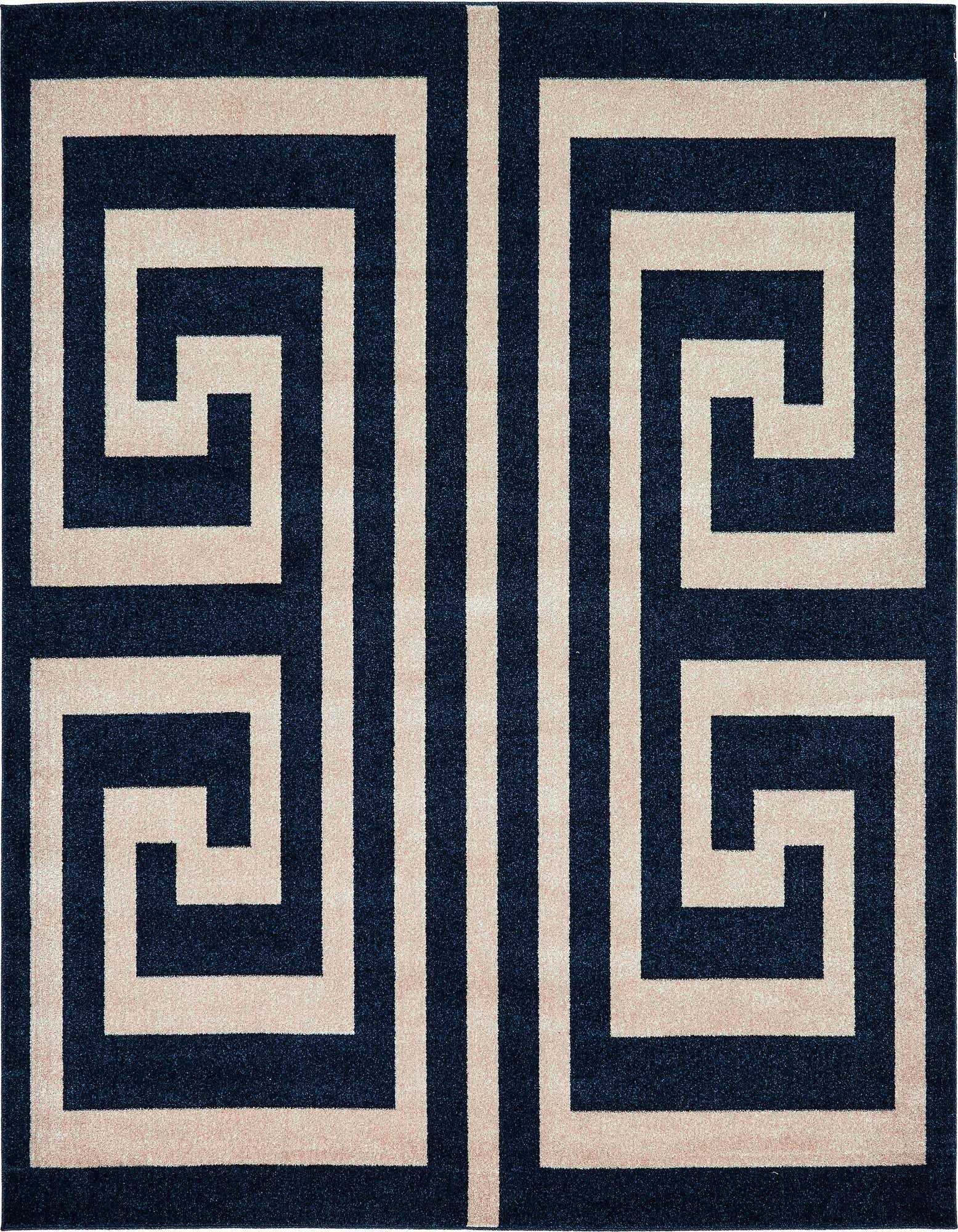7' 10 x 7' 10 Greek Key Square Rug