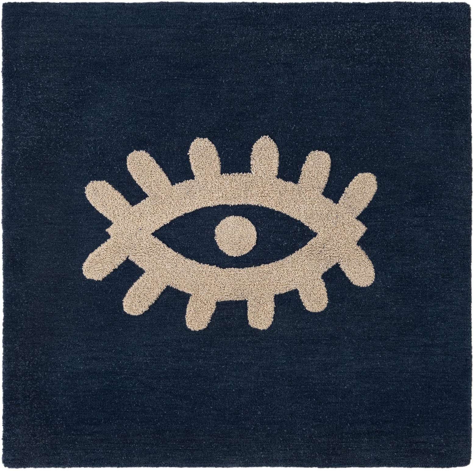 5' 1 x 5' 1 Handtufted Wool Square Rug