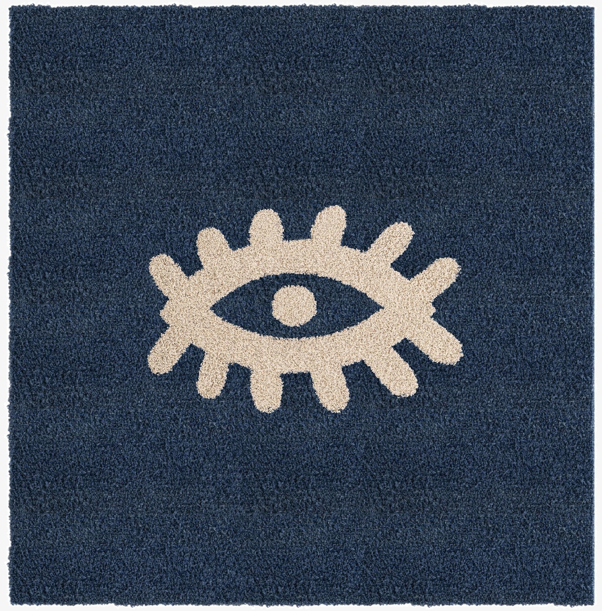 Primary image  4' x 4' Handtufted Wool Square Rug