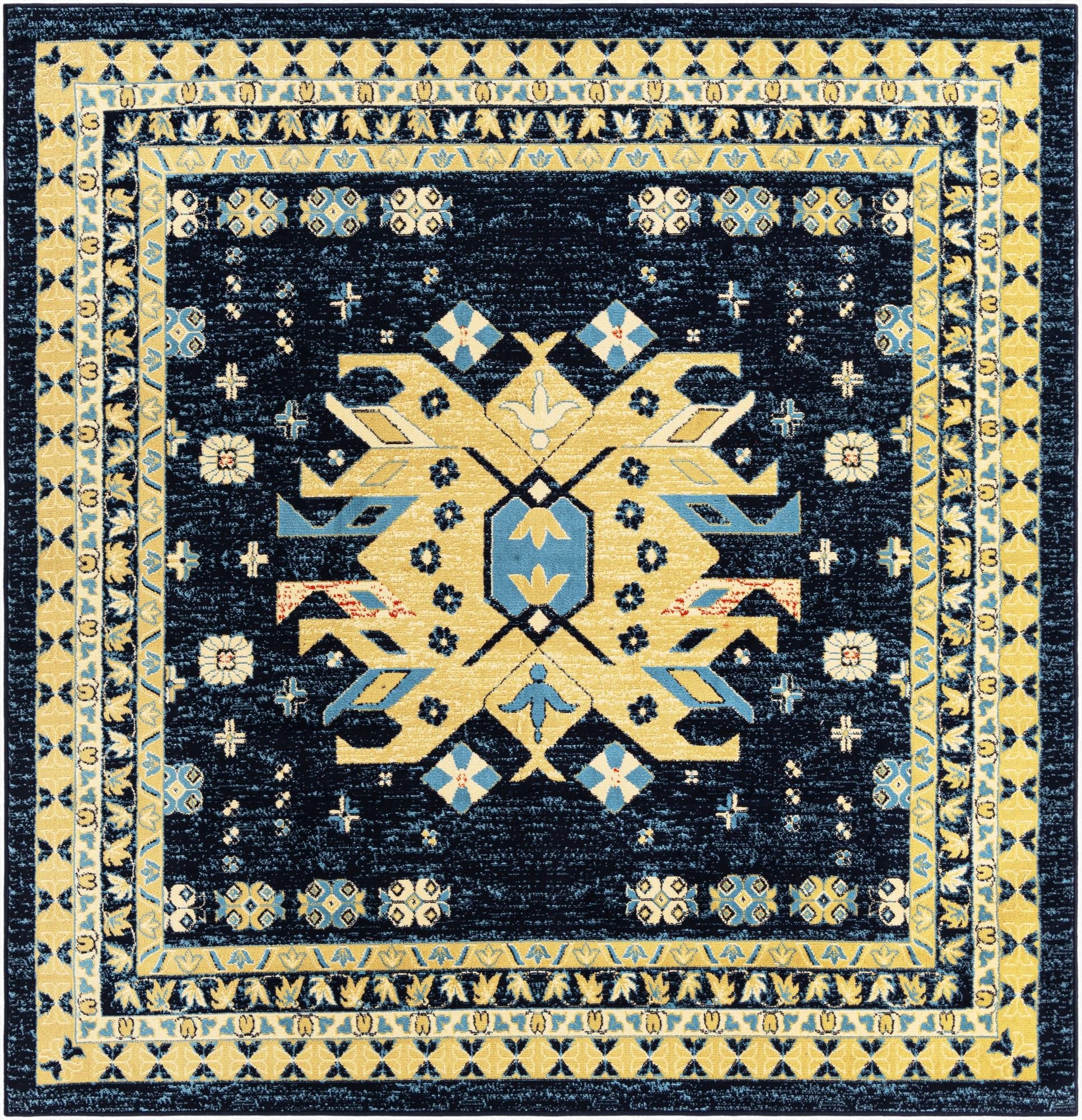 7' 10 x 7' 10 Heris Square Rug