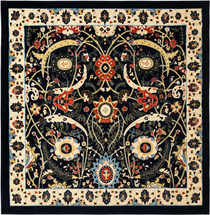 7' 10 x 7' 10 Isfahan Design Square Rug