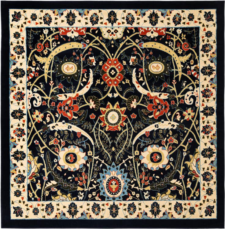 Detail image of 7' 10 x 7' 10 Isfahan Design Square Rug