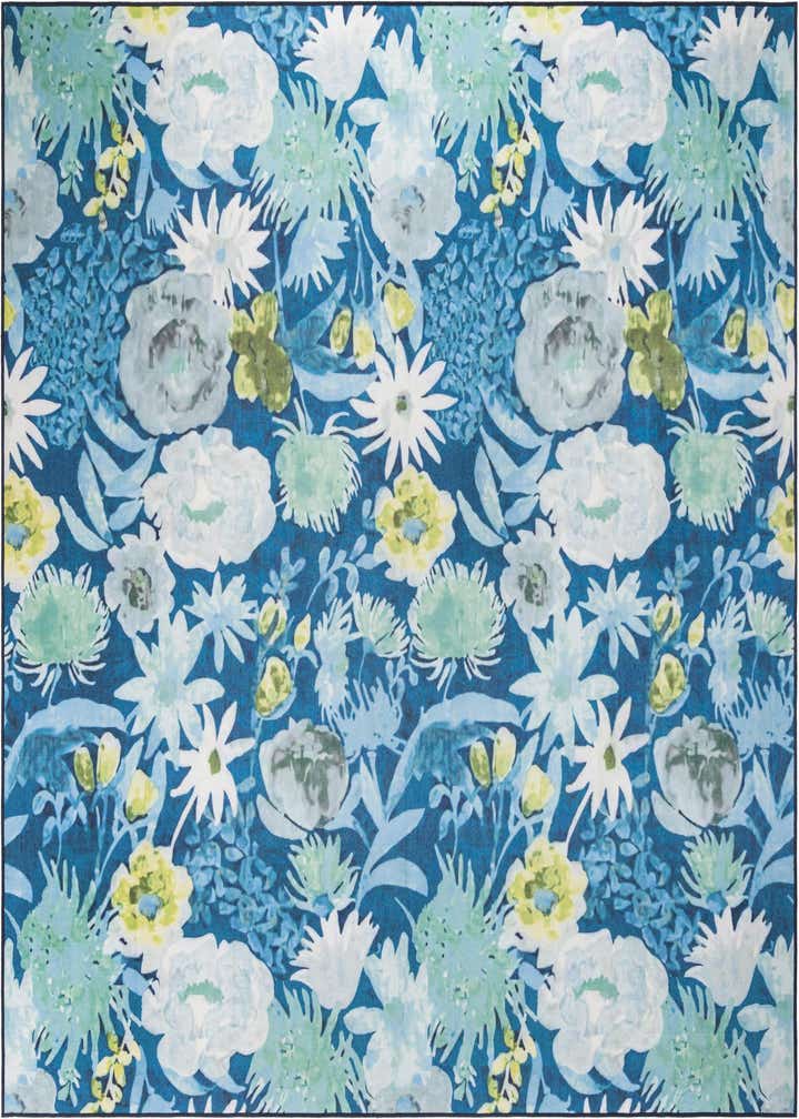 10' x 10' Easy-Clean Jill Zarin Caribbean Indoor / Outdoor Square Rug