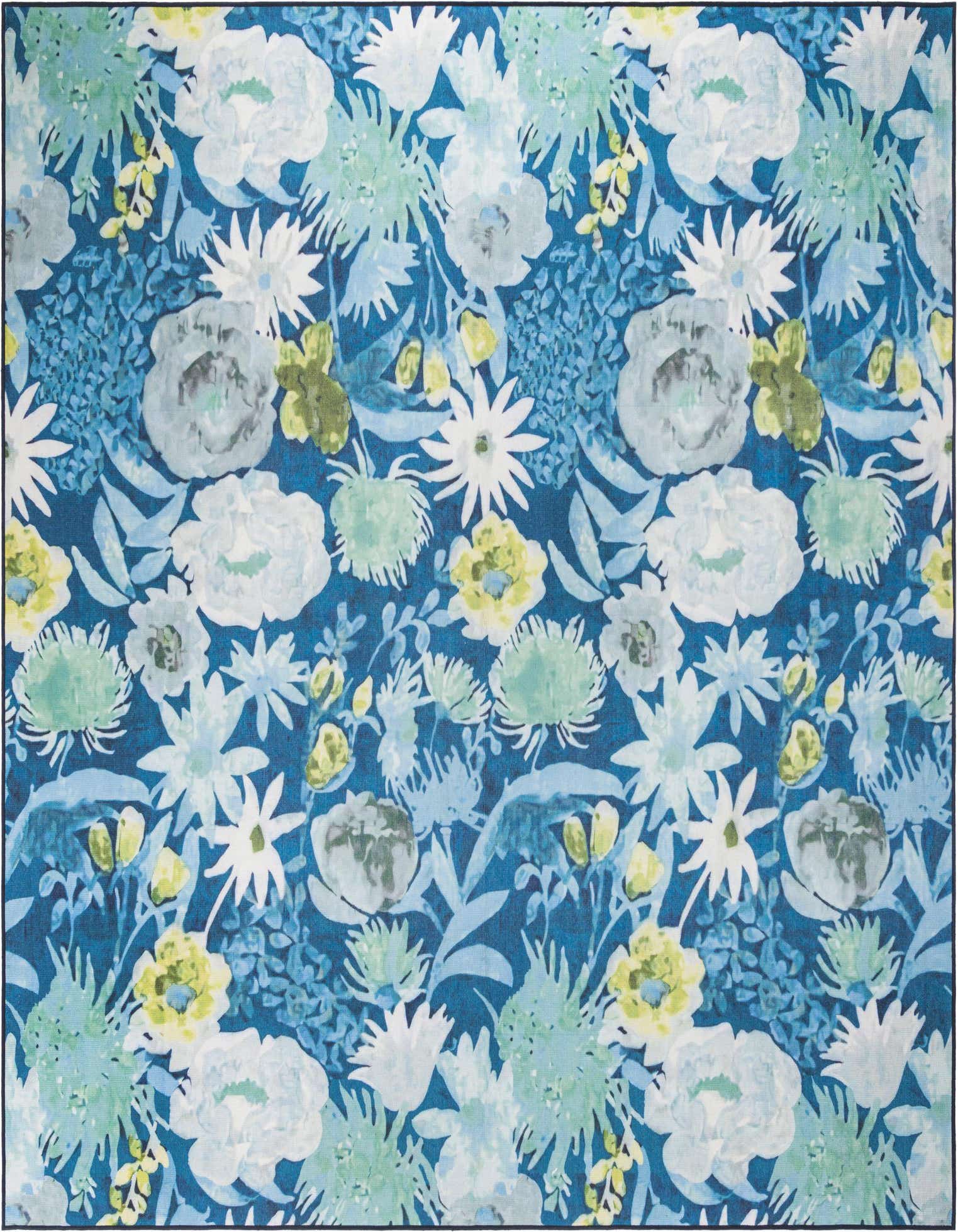 10' x 10' Easy-Clean Jill Zarin Caribbean Indoor / Outdoor Square Rug