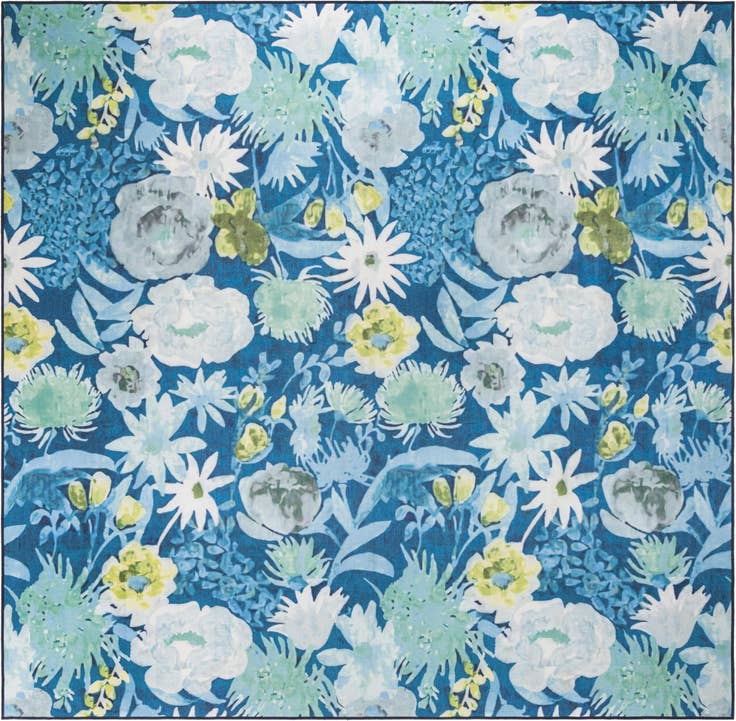 Detail image of 10' x 10' Easy-Clean Jill Zarin Caribbean Indoor / Outdoor Square Rug