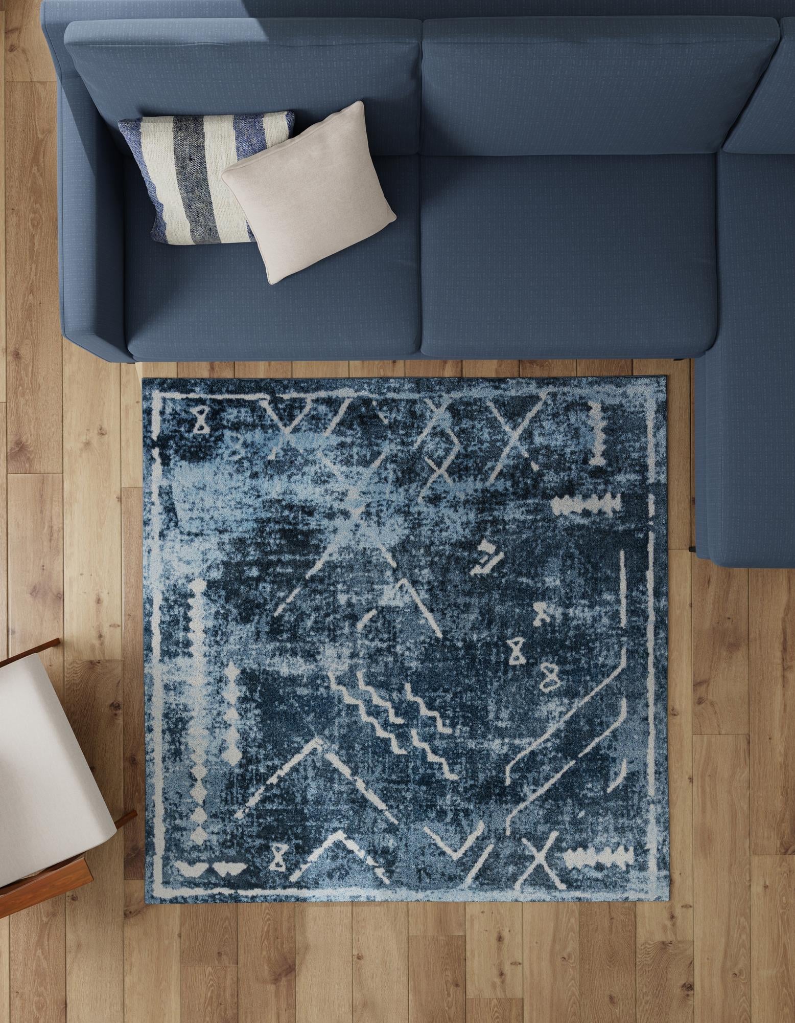 7' 10 x 7' 10 Kamala Washable Square Rug