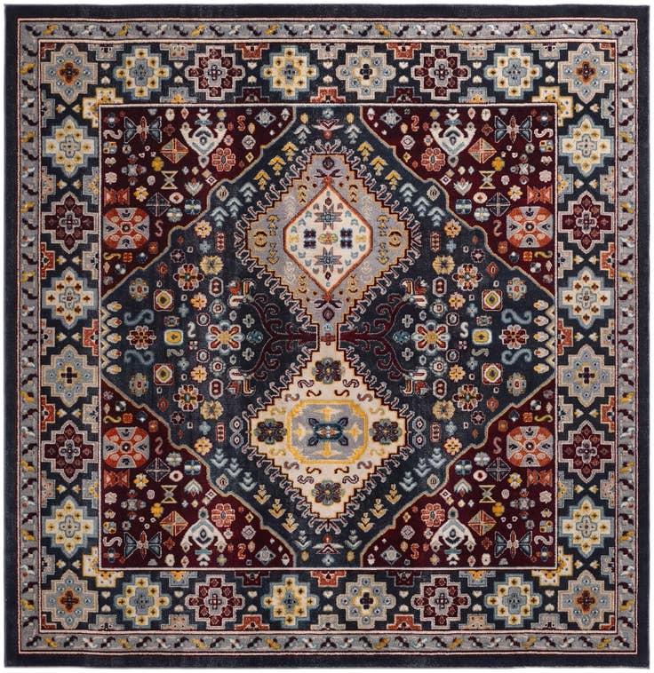 Detail image of 7' 10 x 7' 10 Kamala Washable Square Rug