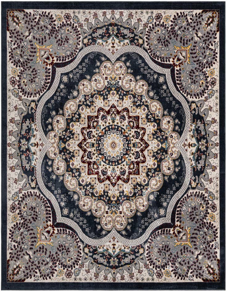 Detail image of 7' 10 x 7' 10 Kamala Washable Square Rug