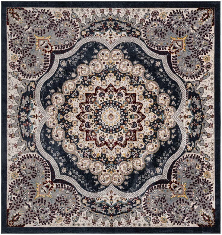 Detail image of 7' 10 x 7' 10 Kamala Washable Square Rug