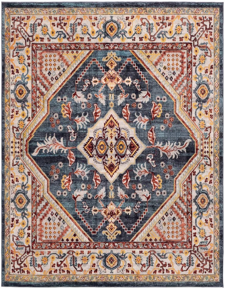 Detail image of 7' 10 x 7' 10 Kamala Washable Square Rug