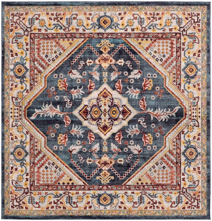 Detail image of 7' 10 x 7' 10 Kamala Washable Square Rug
