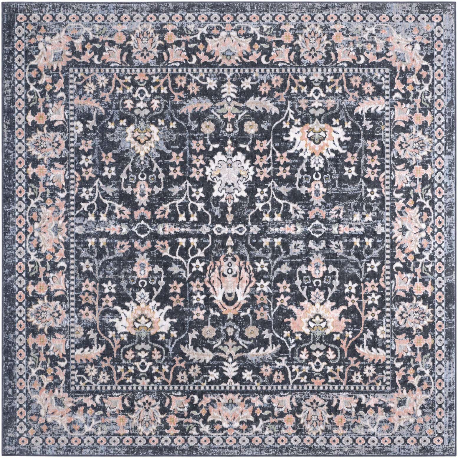 7' 10 x 7' 10 Kamala Washable Square Rug
