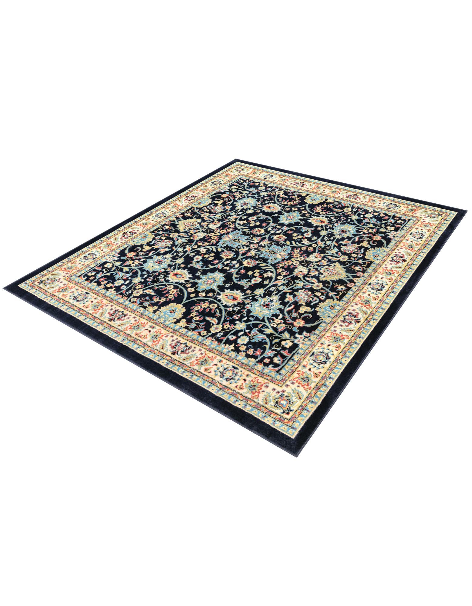 7' 10 x 7' 10 Kashan Design Square Rug
