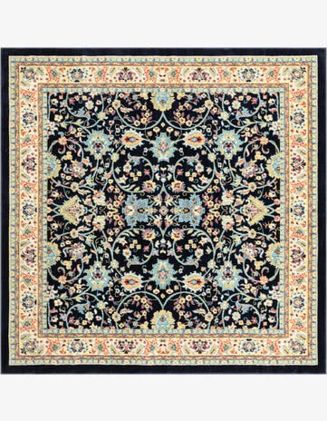 7' 10 x 7' 10 Kashan Design Square Rug