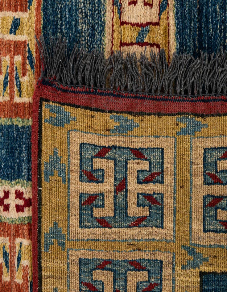 Detail image of 6' 6 x 6' 8  Hand Knotted Kazak Wool Square Rug