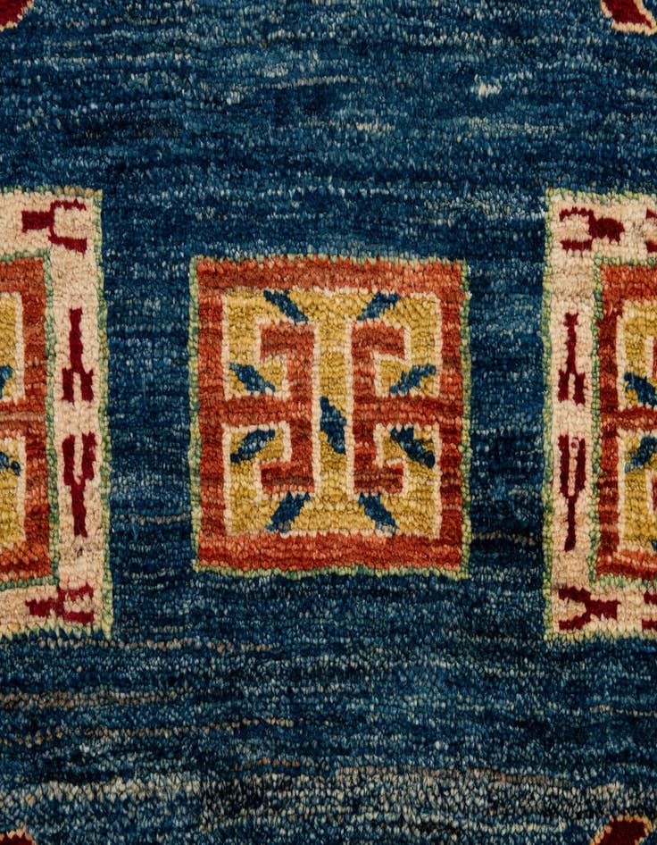 Detail image of 6' 6 x 6' 8  Hand Knotted Kazak Wool Square Rug