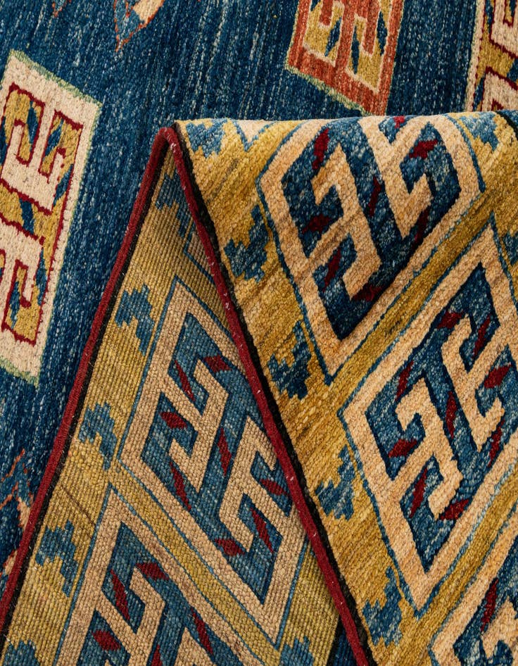 Detail image of 6' 6 x 6' 8  Hand Knotted Kazak Wool Square Rug