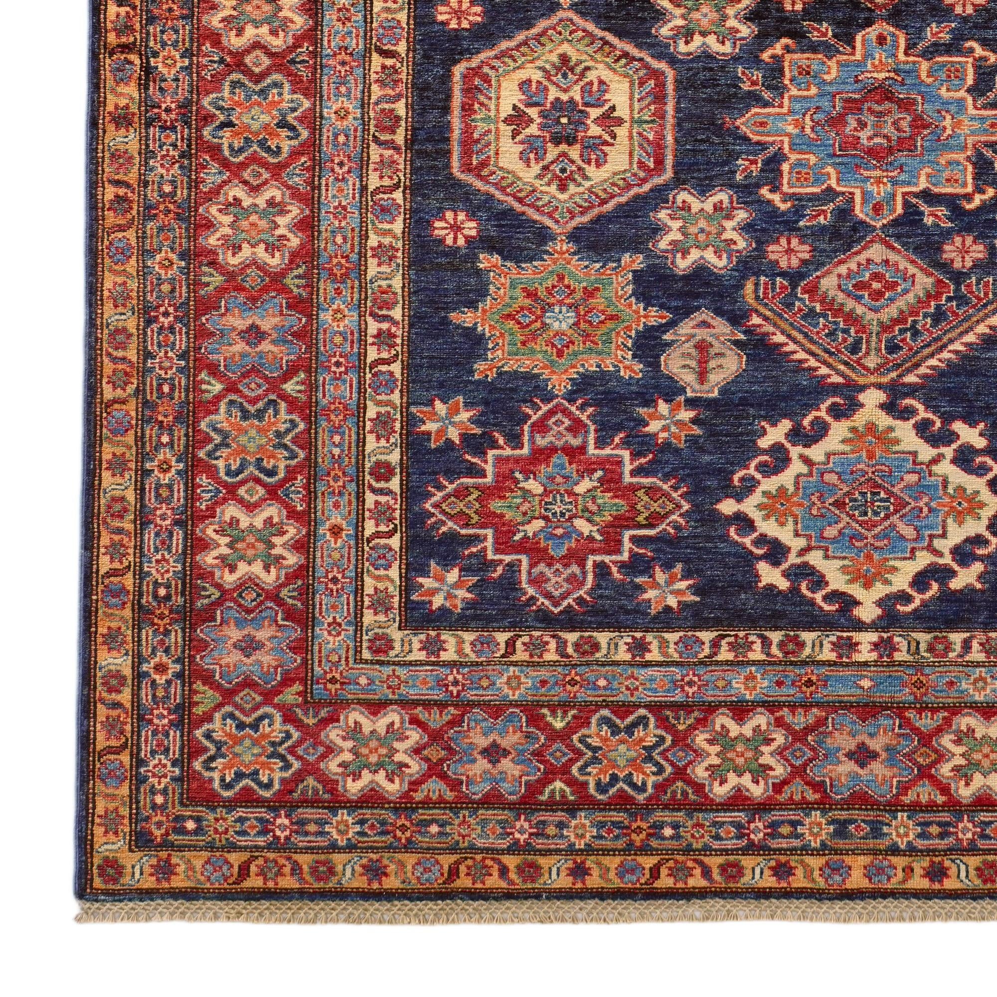 6' 1 x 6' 2 Hand Knotted Kazak Square Rug