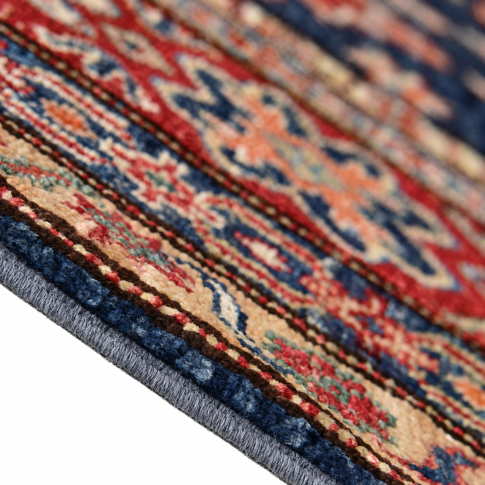 185cm x 190cm Hand Knotted Kazak Square Rug