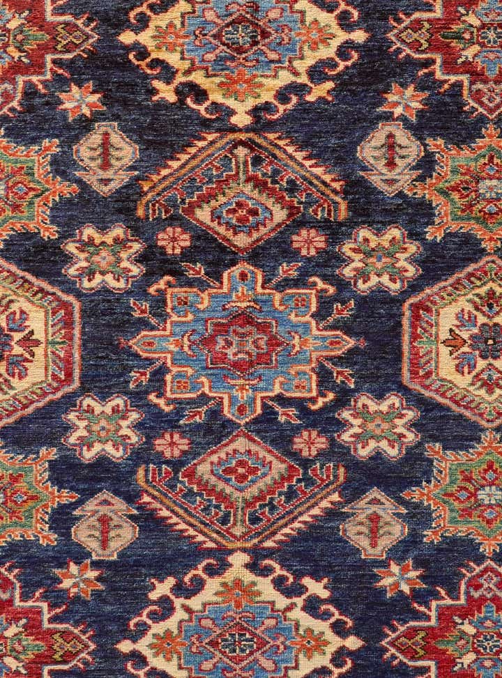 6' 1 x 6' 2 Hand Knotted Kazak Square Rug