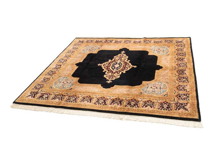 7' 10 x 8' 2 Kerman Wool Square Rug