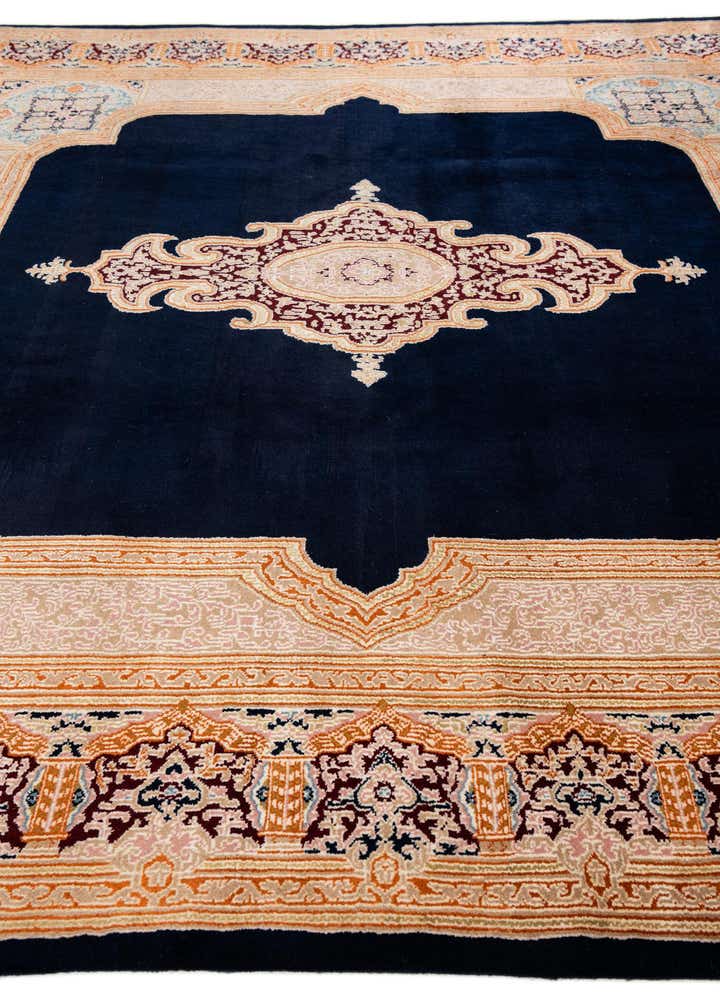 8' 4 x 8' 4 Hand Knotted Kerman Wool Square Rug