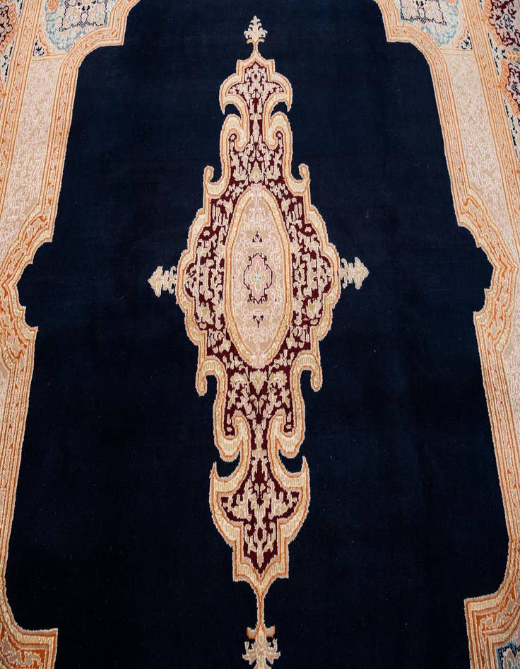 Detail image of 8' 4 x 8' 4  Hand Knotted Kerman Wool Square Rug