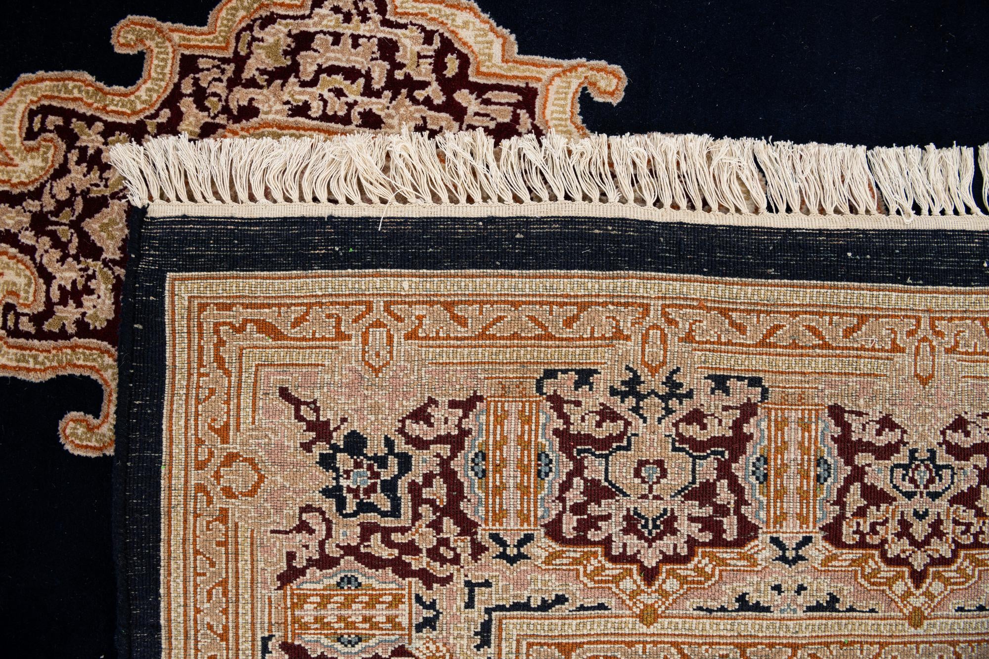 8' 4 x 8' 4 Hand Knotted Kerman Wool Square Rug