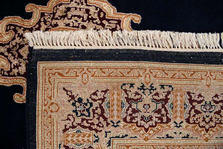 8' 4 x 8' 4 Hand Knotted Kerman Wool Square Rug