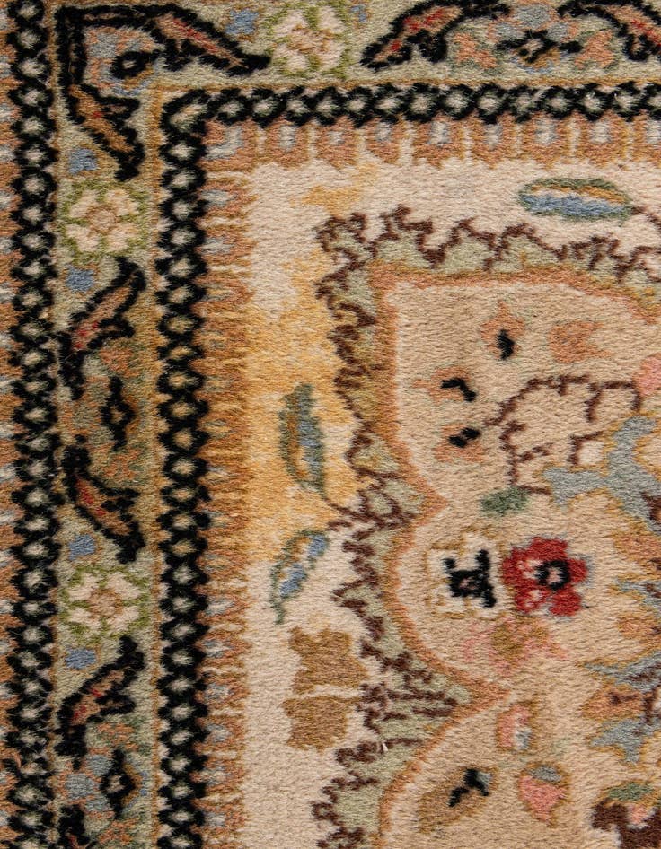 Detail image of 8' 1 x 8' 1  Hand Knotted Kerman Oriental Wool Square Rug