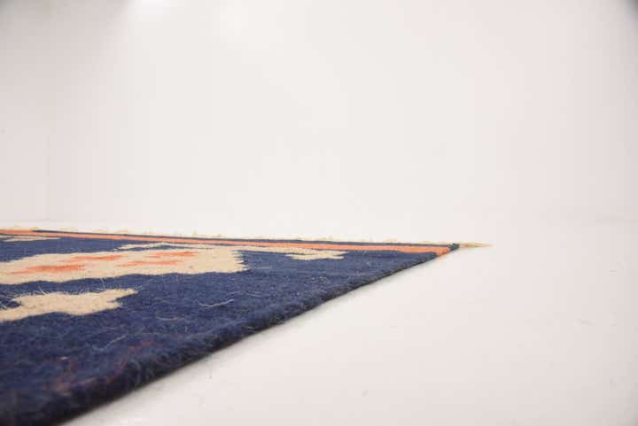 6' 6 x 6' 7 Hand Woven Kilim Dhurrie Wool Square Rug