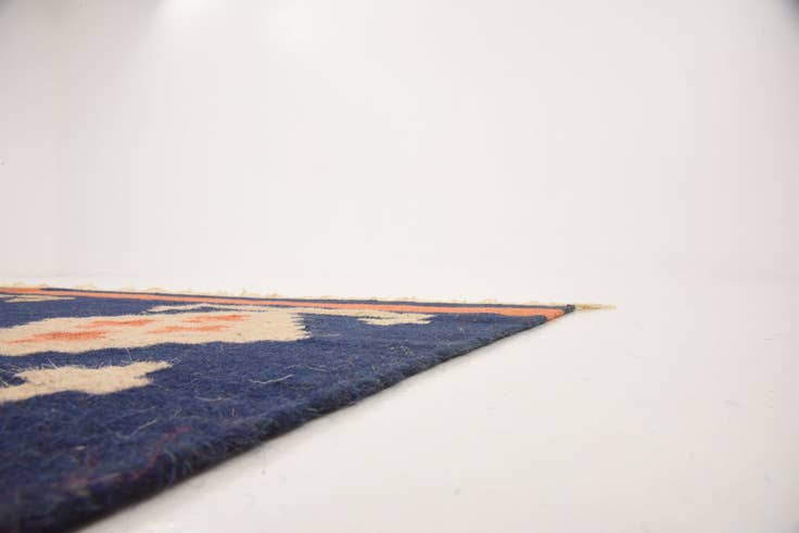 Detail image of 6' 6 x 6' 7 Hand Woven Kilim Dhurrie Wool Square Rug