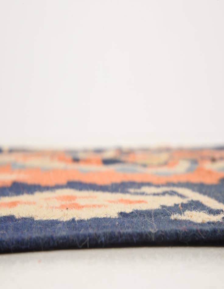 Detail image of 6' 6 x 6' 7  Hand Woven Kilim Dhurrie Wool Square Rug