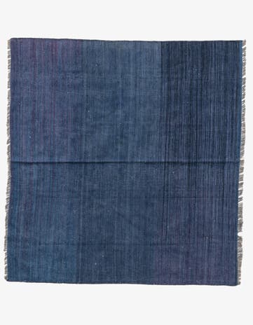 4' 3 x 4' 6 Hand Woven Kilim Modern Wool Square Rug