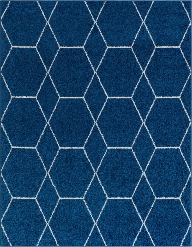 Detail image of 7' x 7' Lattice Frieze Square Rug