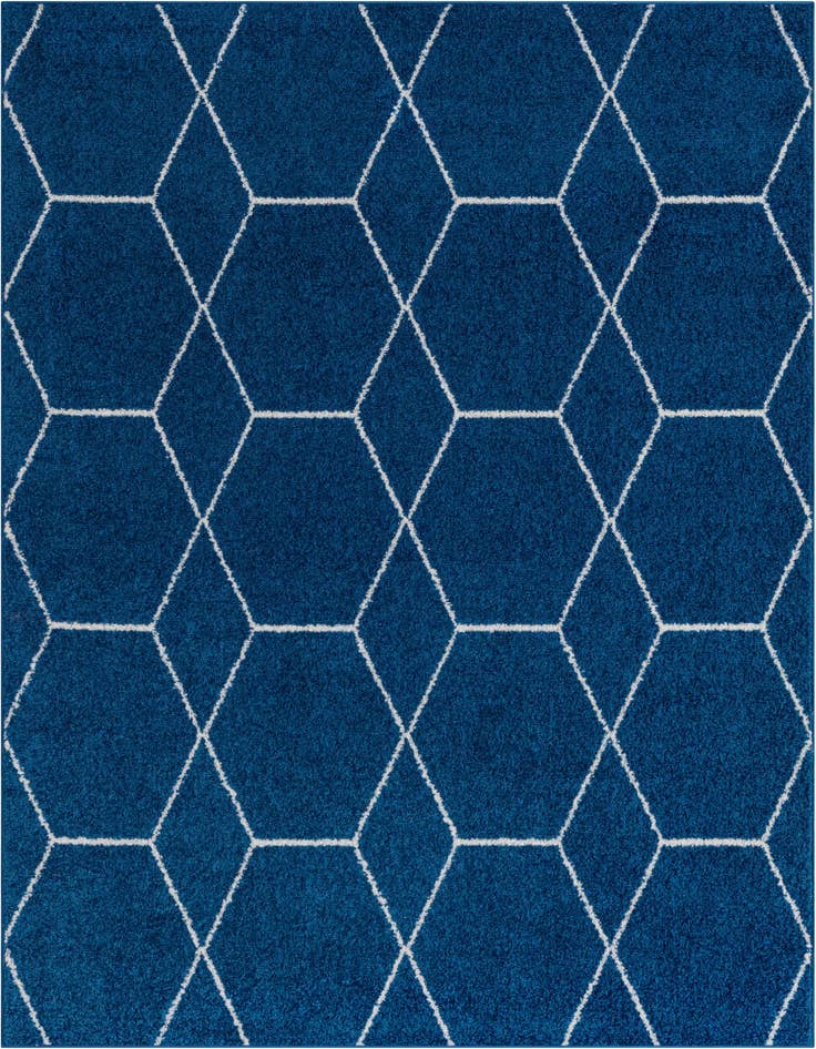 Detail image of 7' 10 x 7' 10 Lattice Frieze Square Rug