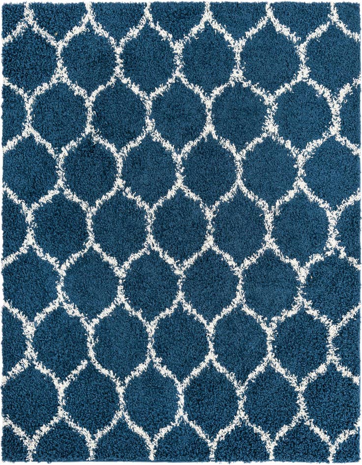 Detail image of 6' x 6' Lattice Shag Square Rug