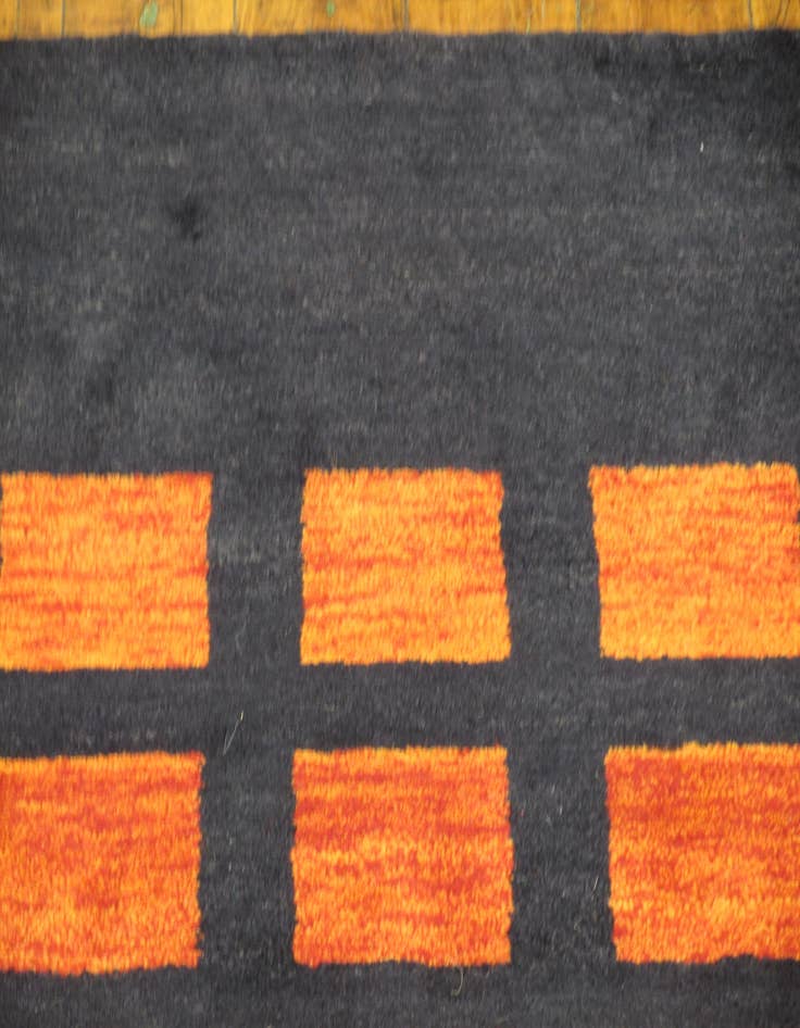 Detail image of 8' 2 x 8' 4 Hand Knotted Loribaft Gabbeh Oriental Wool Square Rug